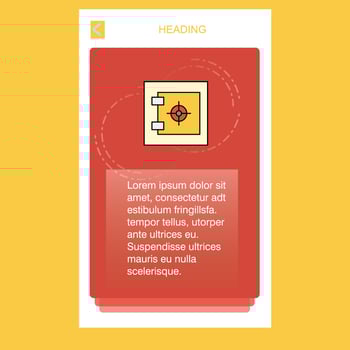 Locker mobile vertical banner design design Vector