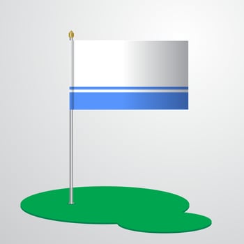 Altai Republic Flag Pole vector