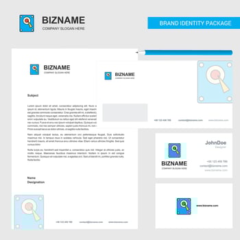 Speaker Business Letterhead Envelope and visiting Card Design vector template