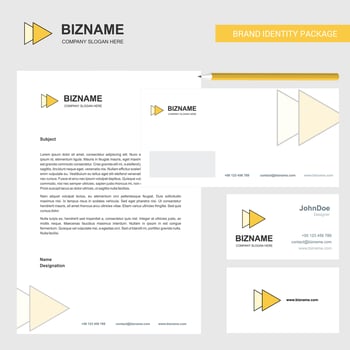 Forward Business Letterhead Envelope and visiting Card Design vector template