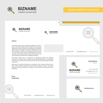 Search item Business Letterhead Envelope and visiting Card Design vector template