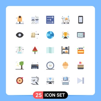 Set of 25 Modern UI Icons Symbols Signs for emarketing email marketing lane email campaign wind Editable Vector Design Elements