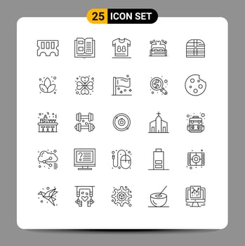 25 Creative Icons Modern Signs and Symbols of money wedding referee heart bed Editable Vector Design Elements