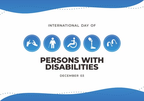International persons with disabilities celebrated on december 23. vector