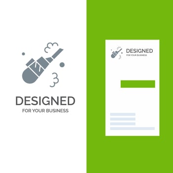 Cleaner Cleaning Vacuum Pipe Grey Logo Design and Business Card Template vector