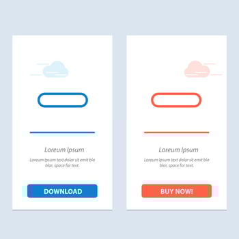 Delete Less Minus Remove  Blue and Red Download and Buy Now web Widget Card Template vector