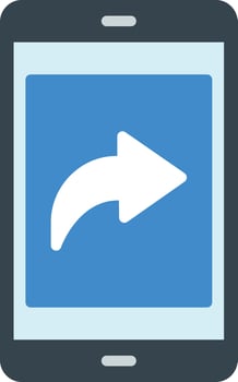 Forward Flat Icon vector