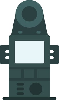 Light Meter Flat Icon vector