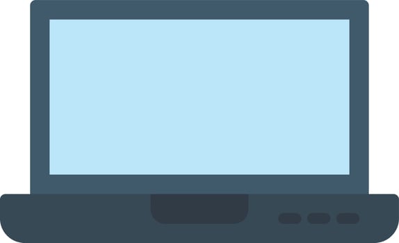 Laptop Screen Flat Icon vector