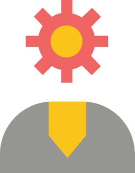 Call Customer Help Service Support  Flat Color Icon Vector icon banner Template