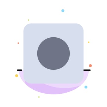 App Browser Maximize Abstract Flat Color Icon Template vector