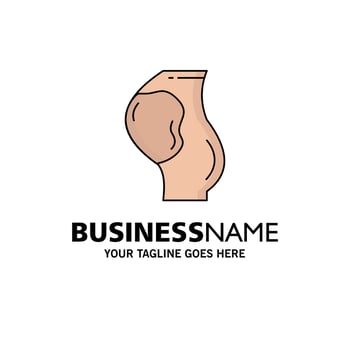 pregnancy pregnant baby obstetrics fetus Flat Color Icon Vector