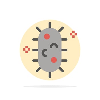 Bacteria Biochemistry Biology Chemistry Abstract Circle Background Flat color Icon vector