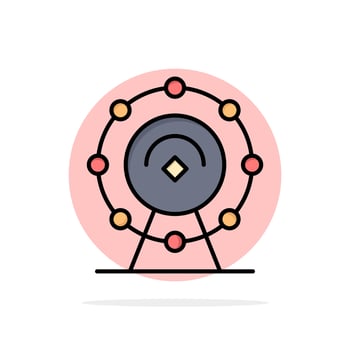 Browser Wifi Service Hotel Abstract Circle Background Flat color Icon vector