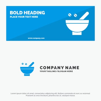 Cosmetic Herbs Herbs Medicinal Herbs Natural Organic Plants SOlid Icon Website Banner and Business Logo Template vector