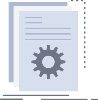 App build developer program script Flat Color Icon Vector
