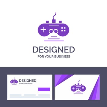 Creative Business Card and Logo template Controller Game Game Controller Gamepad Vector Illustration