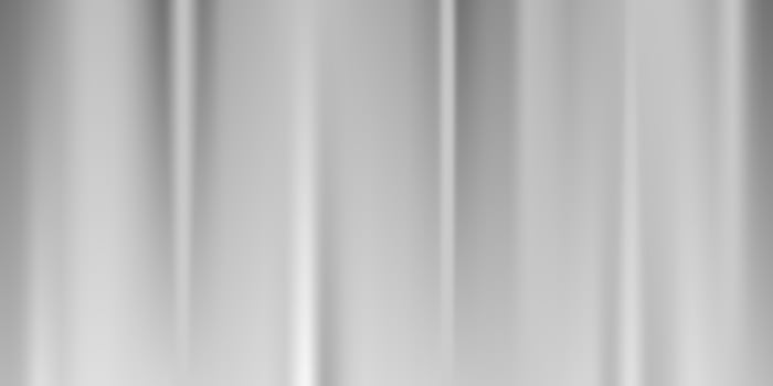 Silver foil background. Metal gray textured shiny gradient. Stainless glossy surface with reflection. Realistic chrome backdrop with folds. Vector illustration
