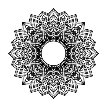 Mandala, Mandala pattern Stencil doodles, Round ornament patterns for Henna, Mehndi, Tattoo, Coloring book page vector