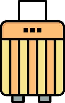 Bag Luggage Handbag Buy  Flat Color Icon Vector icon banner Template