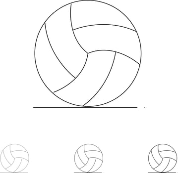 Football Ireland Game Sport Bold and thin black line icon set vector