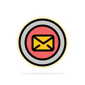 Chat Message Support Text Message Typing Abstract Circle Background Flat color Icon vector