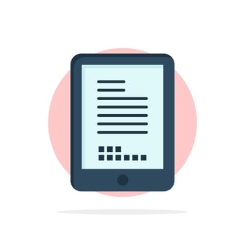 Mobile Coding Hardware Cell Abstract Circle Background Flat color Icon vector