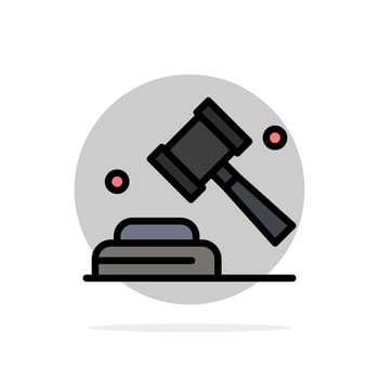 Politics Law Campaign Vote Abstract Circle Background Flat color Icon vector