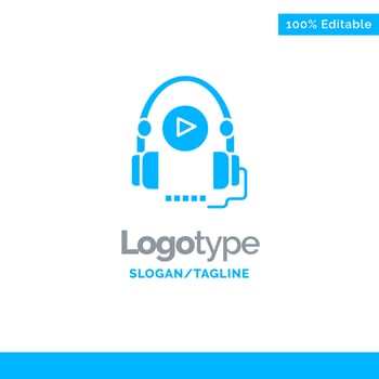 Language Course Language Course Education Blue Business Logo Template vector