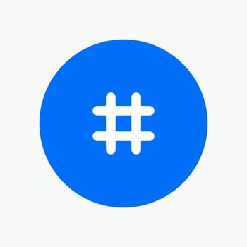 Follow Hash tag Tweet Twitter vector