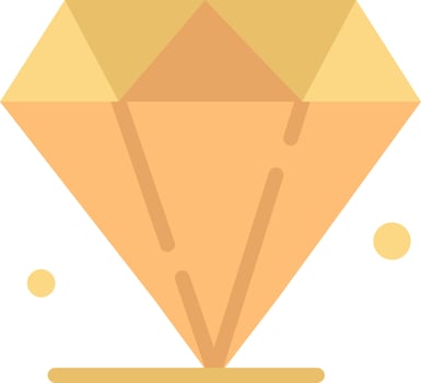 Diamond Jewel Madrigal  Flat Color Icon Vector icon banner Template