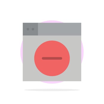 Web Design Less minimize Abstract Circle Background Flat color Icon vector