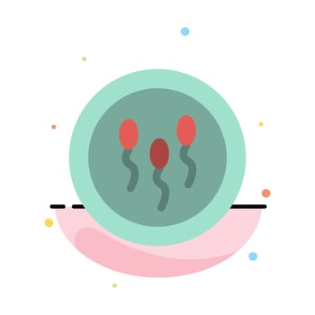 Biochemistry Biology Chemistry Laboratory Process Abstract Flat Color Icon Template vector