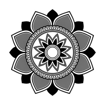 Mandala, Mandala pattern Stencil doodles, Round ornament patterns for Henna, Mehndi, Tattoo, Coloring book page vector