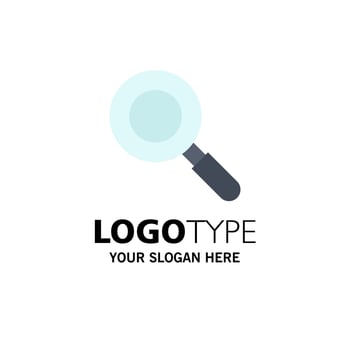 Search Research Find Business Logo Template Flat Color vector