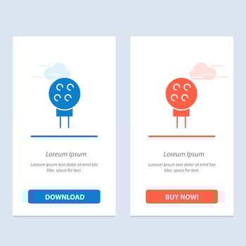 Golf Ball Baseball Sport  Blue and Red Download and Buy Now web Widget Card Template vector