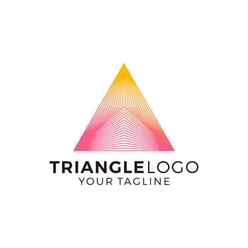 Abstract Triangle Multicolored Logo Design Vector Illustration