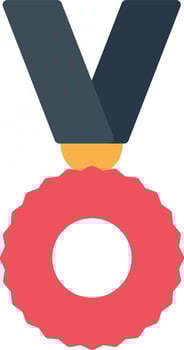 Medal Flat Icon vector