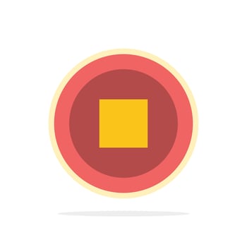 Basic Interface User Abstract Circle Background Flat color Icon vector