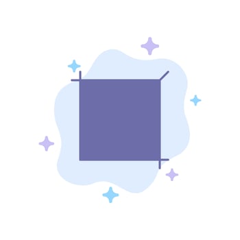 Crop Design Tool Blue Icon on Abstract Cloud Background vector