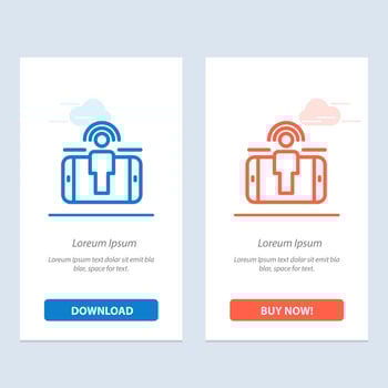 Engagement User User Engagement Marketing  Blue and Red Download and Buy Now web Widget Card Template vector