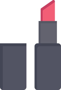 Lipstick Makeup  Flat Color Icon Vector icon banner Template