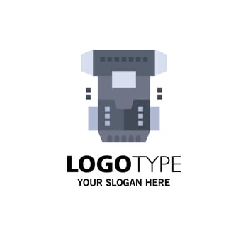 Box Chamber Cryogenic Cryonics Cryotherapy Business Logo Template Flat Color vector