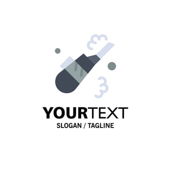 Cleaner Cleaning Vacuum Pipe Business Logo Template Flat Color vector