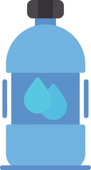 Water Bottle Flat Icon vector