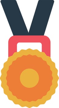 Medal Flat Icon vector