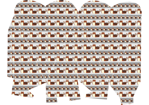 Box Love Packaging Design with Cute Cat Theme png