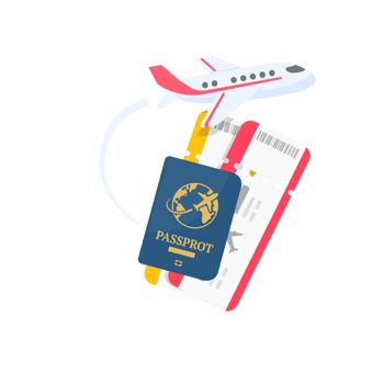 passport. travel documents for immigration officers in the airport before traveling png