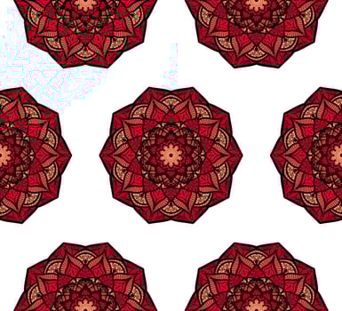 Mandala Seamless Pattern vector