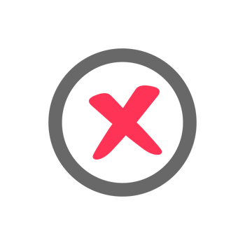 red cross icon for things that should not be done or forbidden png